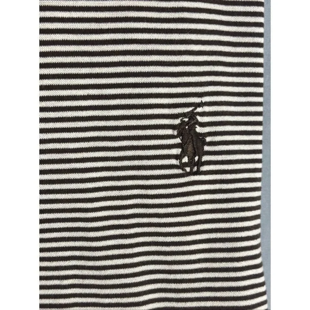 Polo Golf Ralph Lauren Brown Stripped Polo Size 2XL XXL Golf Shirt Brown Pony
